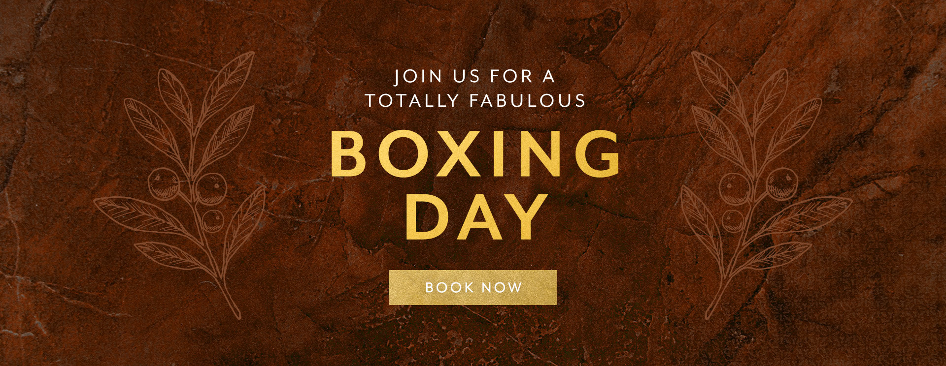 Boxing Day menu at The Cowper Arms