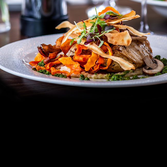 Vegan menu at The Cowper Arms