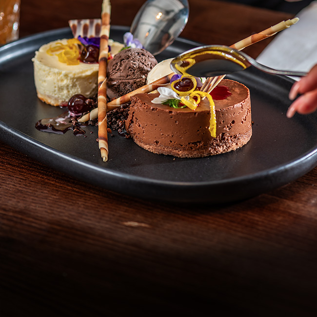 Dessert menu at The Cowper Arms