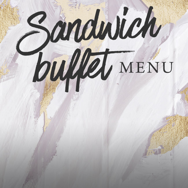 Sandwich buffet menu at The Cowper Arms