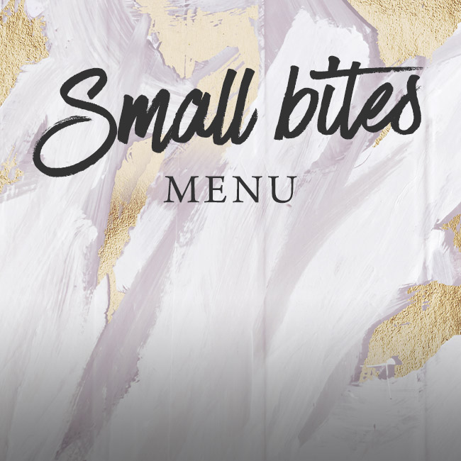 Small Bites menu at The Cowper Arms 